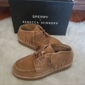 Sperry X Rebecca Minkoff Fringed Chukka (moccasin style) size 9